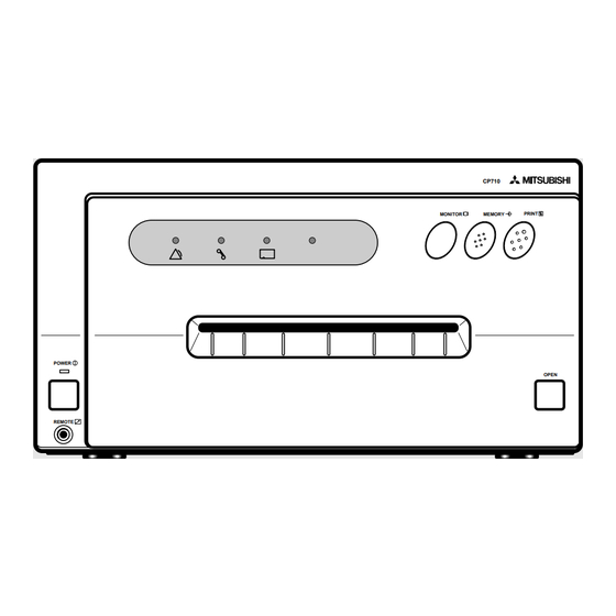 Mitsubishi CP710E Operation Manual