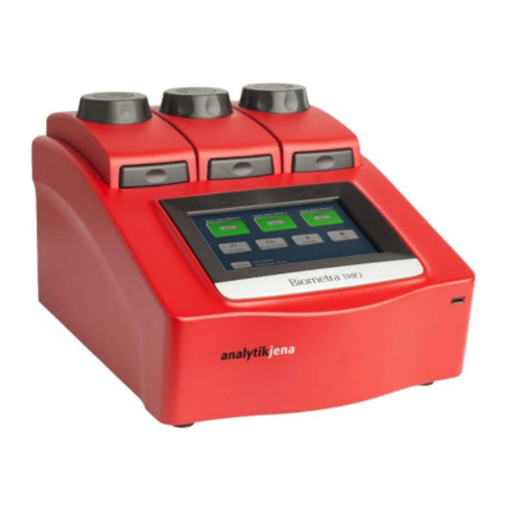 Endress+Hauser Analytik Jena Biometra TRIO Series Operating Manual
