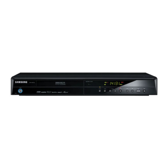 SAMSUNG DVD-HR755 Manuals