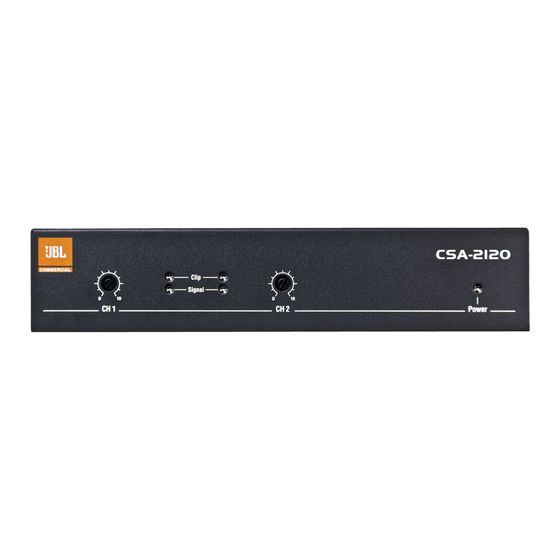 Harman JBL Commercial CSA-2120 User Manual