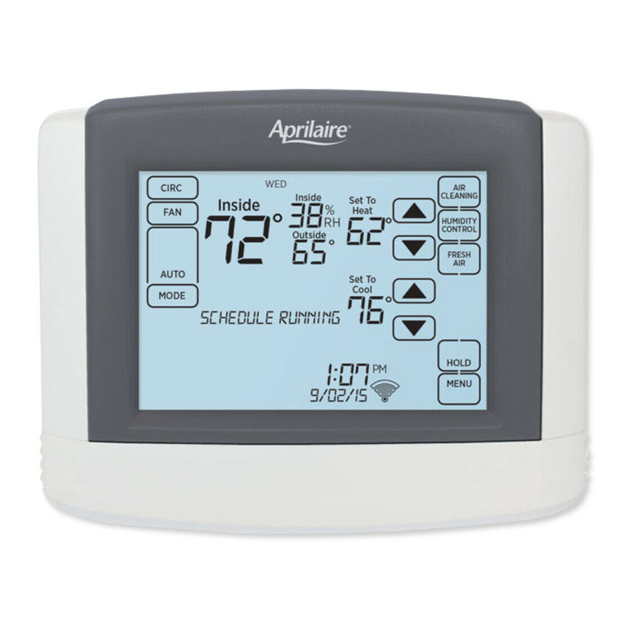 Aprilaire 8620 Safety & Installation Instructions