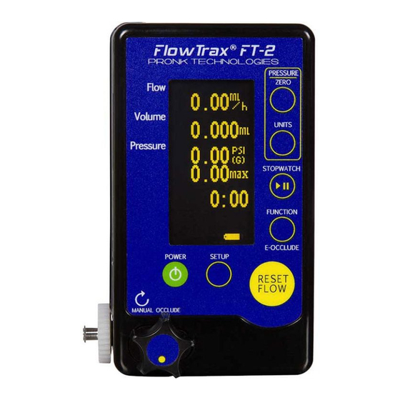 Pronk Technologies Flow Trax FT-2 Operator's Manual