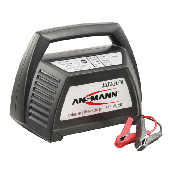 ANSMANN ALCT 6/24-10 Instruction Manual