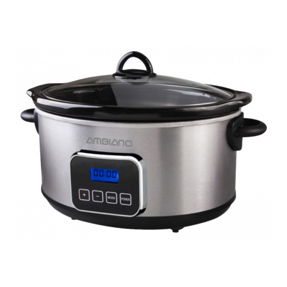 Ambiano multi cooker manual sale