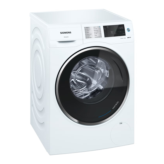 Siemens WD14U520GB Instruction Manual And Installation Instructions