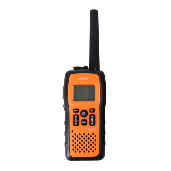 Intek T100WP Owner's Manual