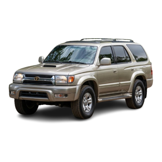 Toyota 2001 4Runner Owner's Manual