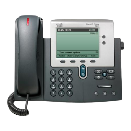 Cisco 7941 Series Quick Reference