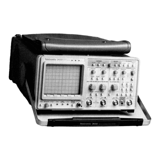 Tektronix 2430 Service Manual