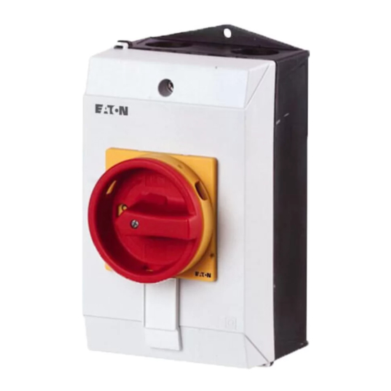 Moeller P1 I2 Series Installation Instructions