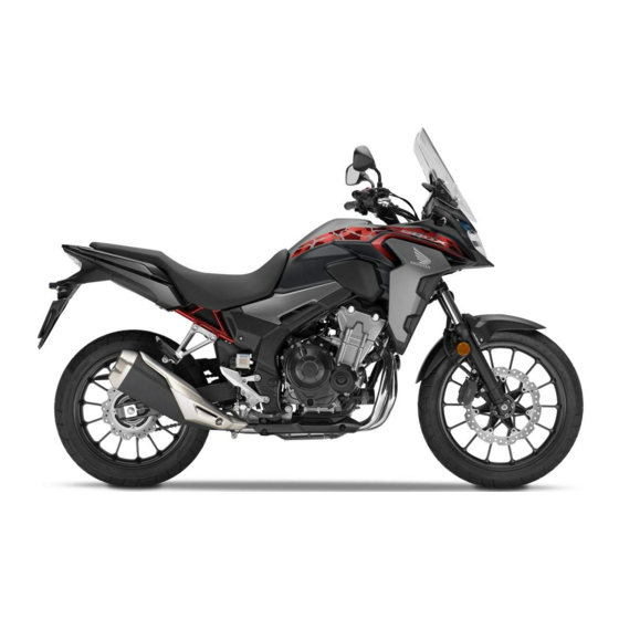 Honda CB500XA 2019 Manual