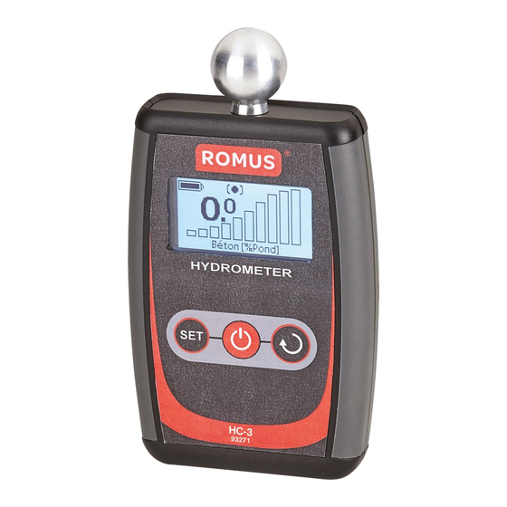 Romus HC-3 Manual Instruction