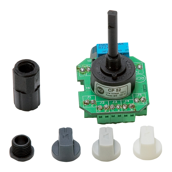 RCF CP52 Manuals