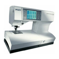 Pfaff perfomance 2054 Service Manual