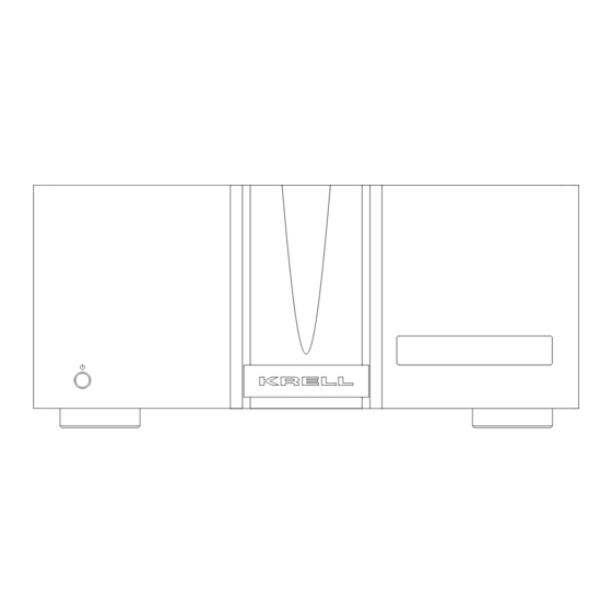 Krell Industries Duo 125 Setup Manual