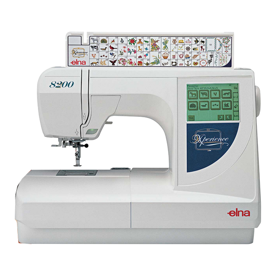 ELNA 8200 - LEAFLET Manual