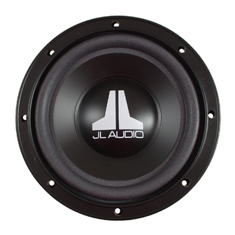 JL Audio 6W0 Owner's Manual