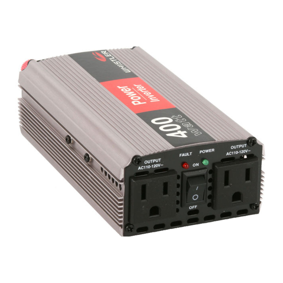 Whistler 400 WATT INVERTER Owner's Manual