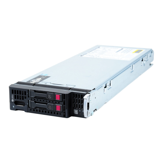 HP ProLiant BL460c Quickspecs