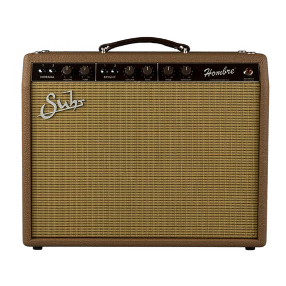 Suhr Hombre User Manual