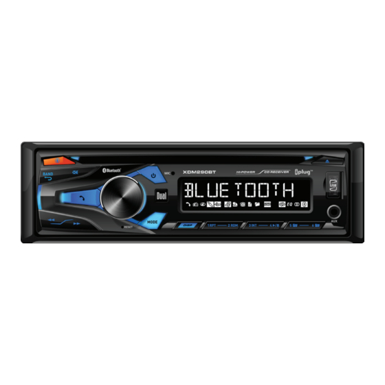 Dual XDM290BT Installation & Owner's Manual