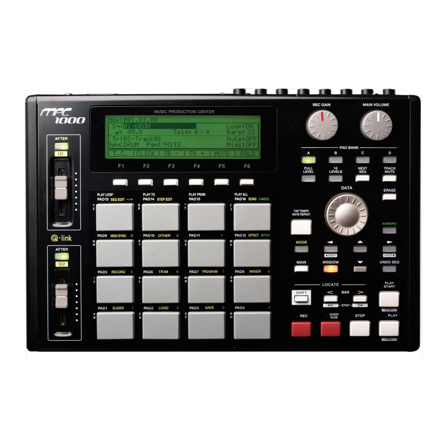 Akai MPC 1000 Operator's Manual