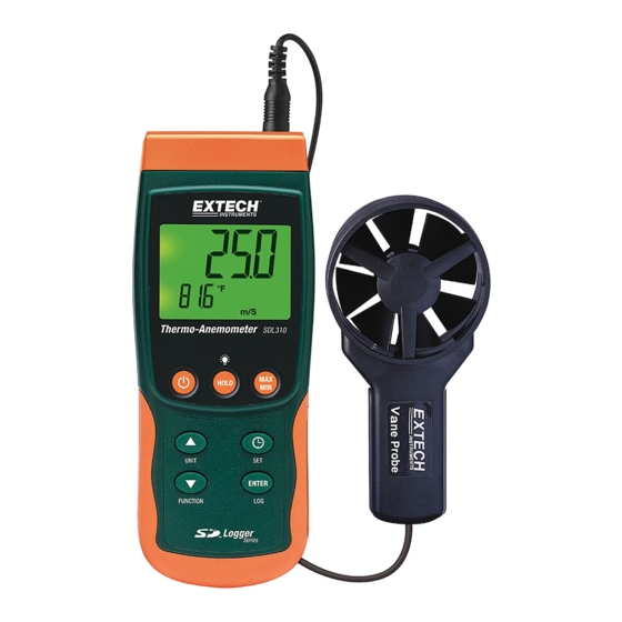Extech Instruments SDL310-NIST User Manual