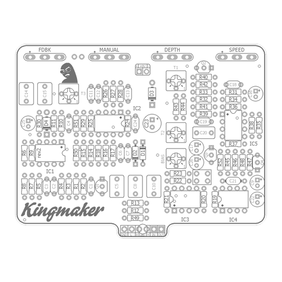 madbeanpedals KINGMAKER Flanger Pedal Manuals