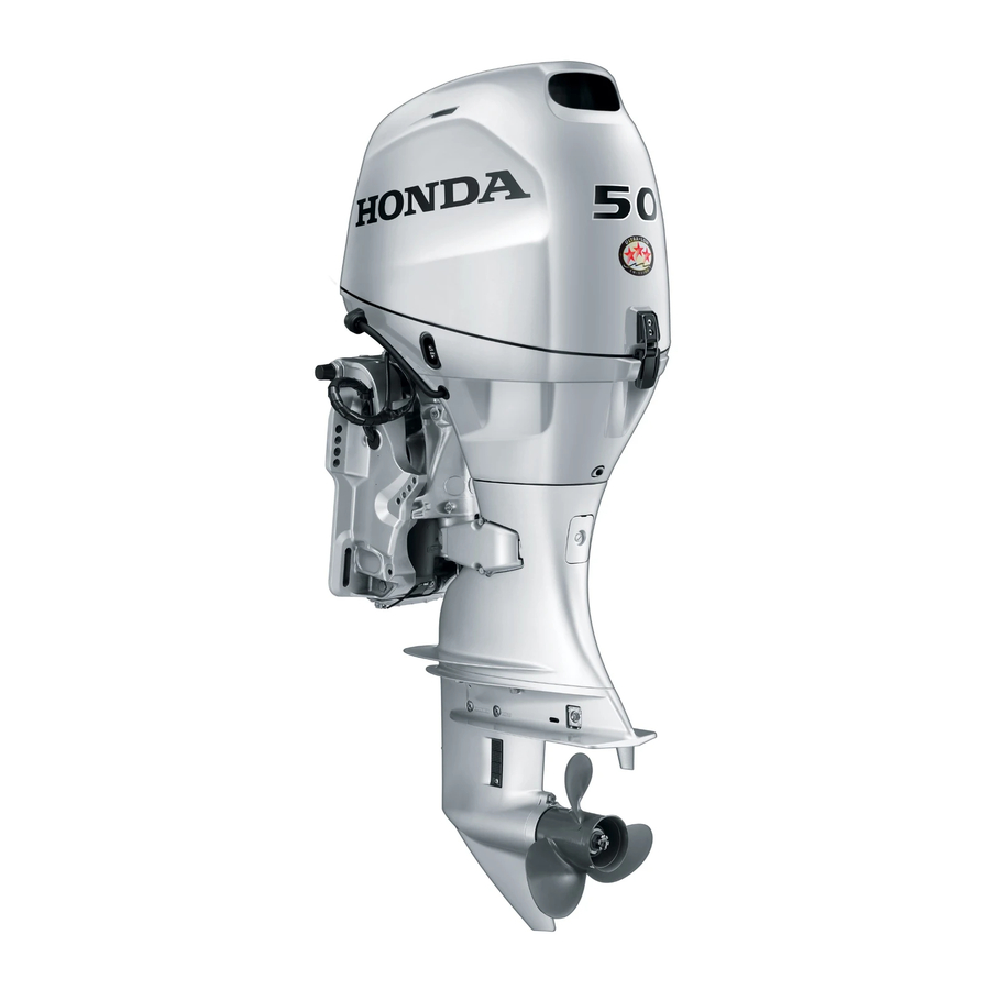HONDA marine BF40D Setup Instructions