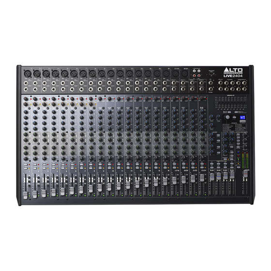 Alto Professional LIVE2404 User Manual