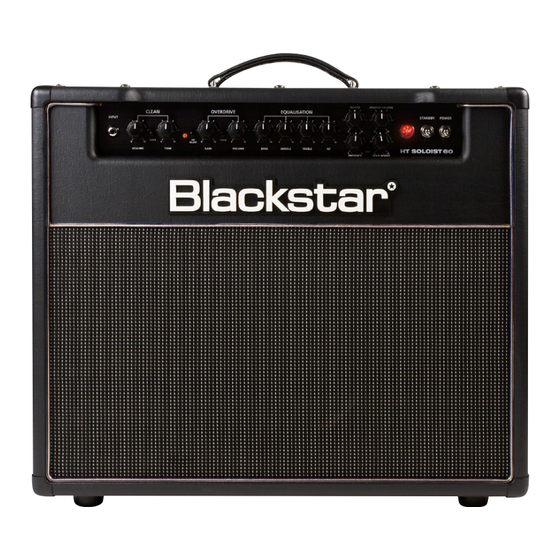 Blackstar HT Soloist 60 Quick Start Manual