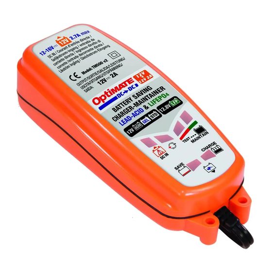 TecMate Optimate TM500 Battery Charger Manuals