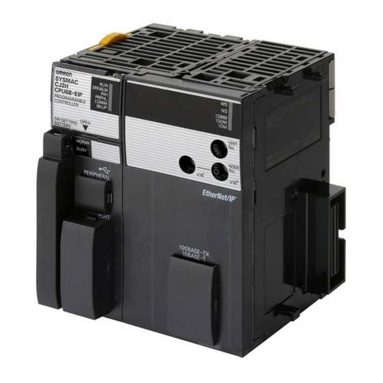 OMRON CJ2 CPU - REV 10-2010 Manuals
