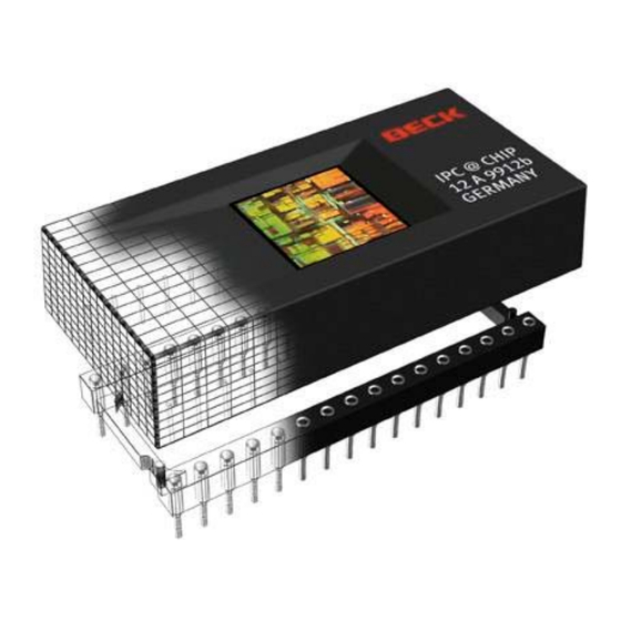 Beck IPC@CHIP - SC12 Microcontroller Manuals