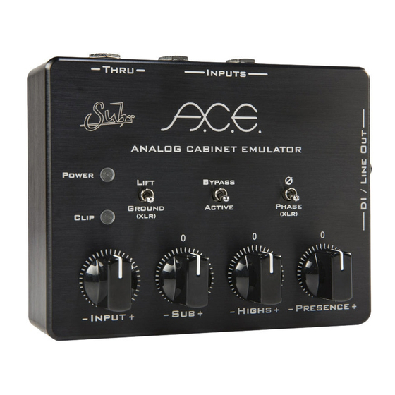 Suhr A.C.E User Manual
