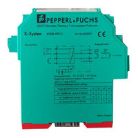 Pepperl+Fuchs KCD2-STC-1 Manual