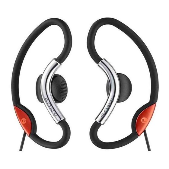 Sony MDR-AS20J Operating Instructions