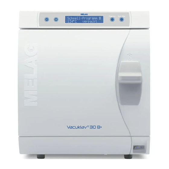 MELAG Vacuklav 24 B+ Technical Description