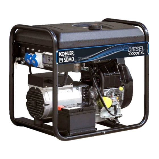 Kohler SDMO DIESEL 10000 E XL C Instruction And Maintenance Manual