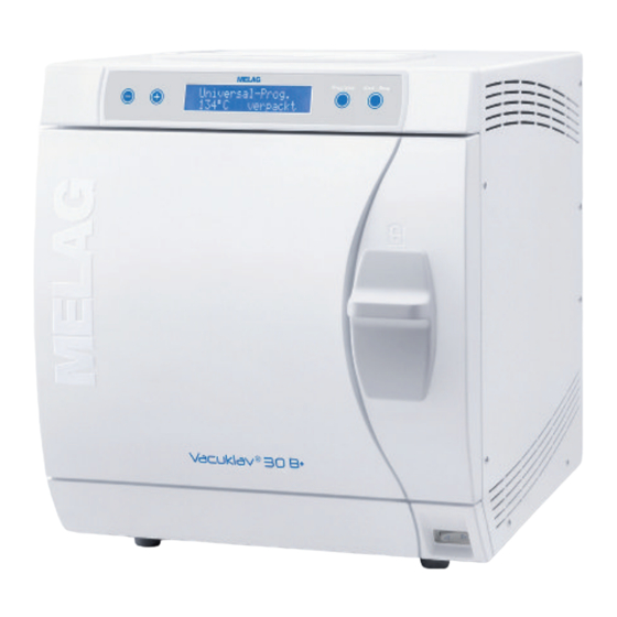 MELAG Vacuklav 24 B+ Instructions For Replacing