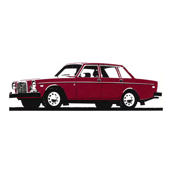 Volvo 164 1974 Owner's Manual