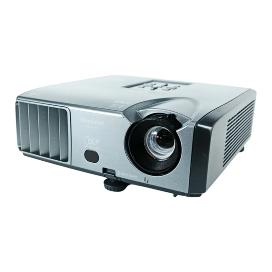 Sharp PG-F200X - Notevision XGA DLP Projector Operation Manual