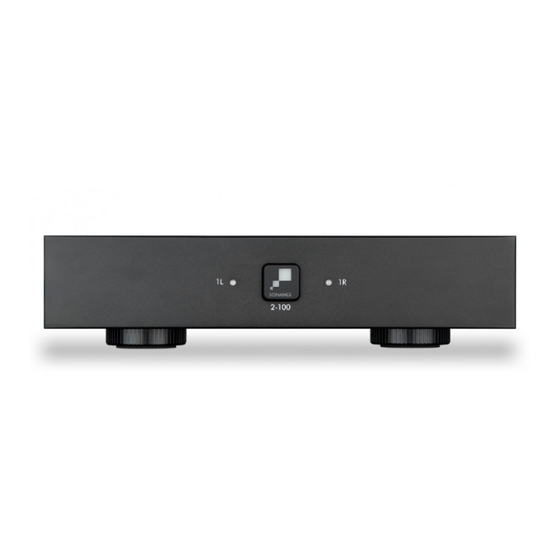 Sonance SONAMP 2-100 Instruction Manual