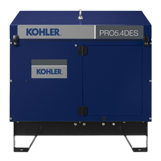 Kohler PRO 5.4 DES Owner's Manual