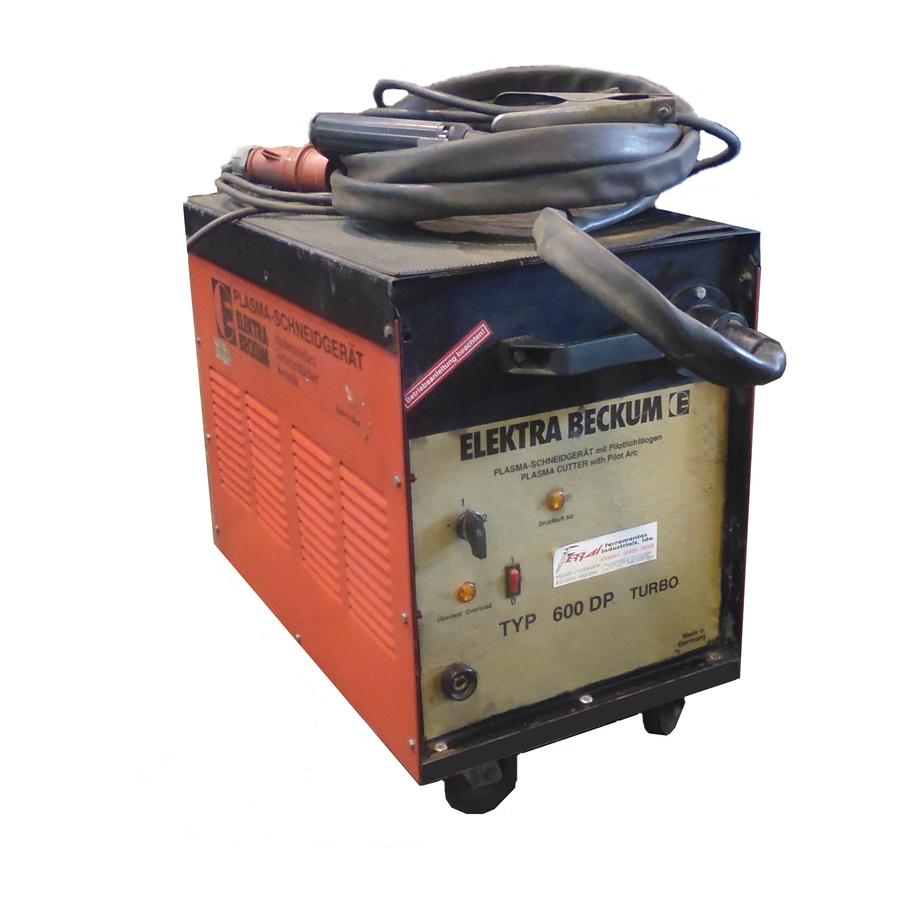 Elektra Beckum 1200 DP Operating Instructions Manual