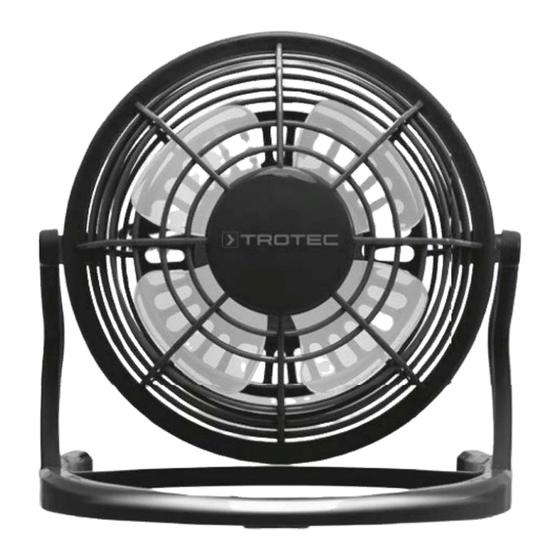 Trotec TVE 1 Quick Manual