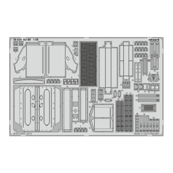 Eduard SU-85 Assembly Instructions