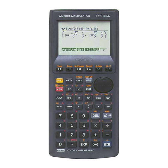 Casio CFX-9970G User Manual