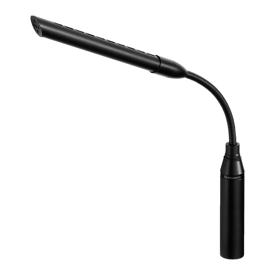Monacor EMG-250P Quick Manual