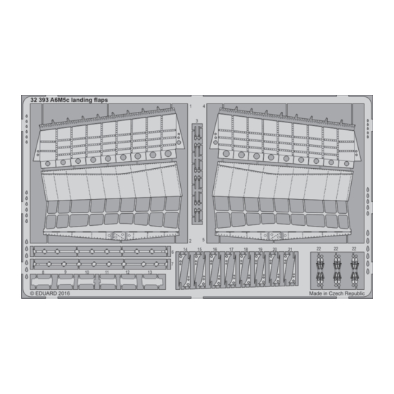 Eduard A6M5c landing flaps Quick Start Manual